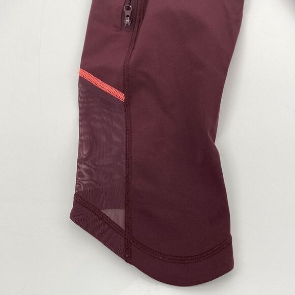 Lululemon Kris Cross Crop Legging  Full-On‎ Luxtreme Bordeaux Drama Black Size 6 - Picture 5 of 12